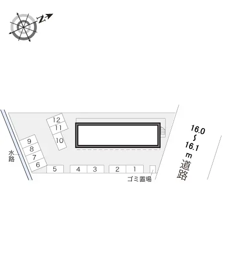 ★手数料０円★射水市小林　月極駐車場（LP）